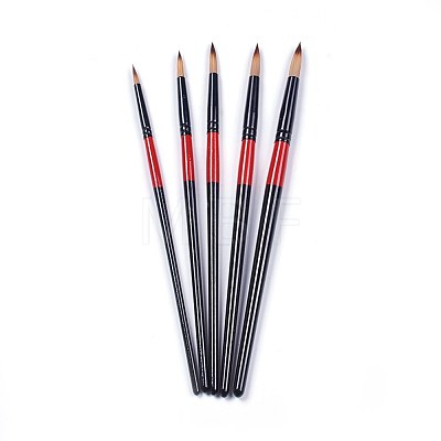 Nylon Hair Oil Paint Brush Pen AJEW-L072-50B-1
