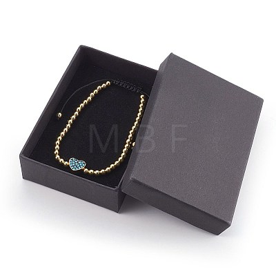 Nylon Thread Braided Bead Bracelets BJEW-JB04013-M-1