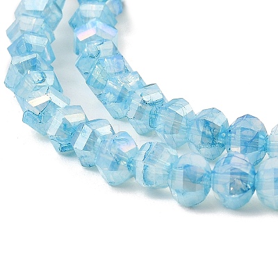 Imitation Jade Glass Beads Strands GLAA-P058-03A-02-1