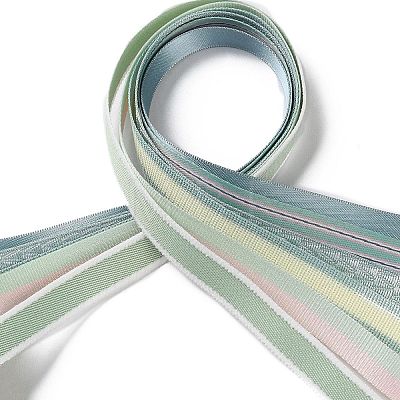 18 Yards 6 Styles Polyester Ribbon SRIB-Q022-F11-1