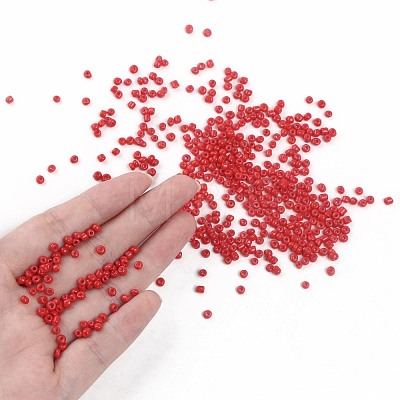 Baking Paint Glass Seed Beads SEED-S002-K20-1