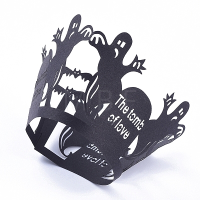 Ghost Halloween Cupcake Wrappers CON-G010-D09-1