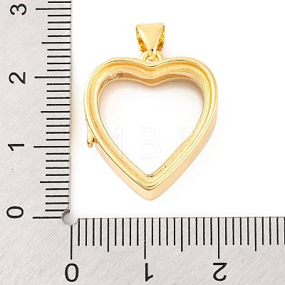 Rack Plating Brass Locket Pendants KK-F874-01G-05-1