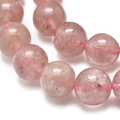 Natura Strawberry Quartz Beads Strands G-D0001-10-10mm-1