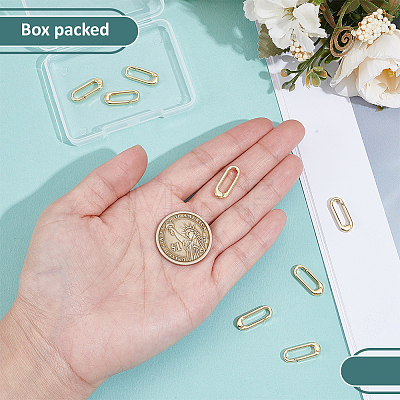 8Pcs Brass Spring Gate Rings KK-BC0015-69G-1