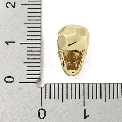 Brass Micro Pave Clear Cubic Zirconia Beads ZIRC-P119-17B-G-1