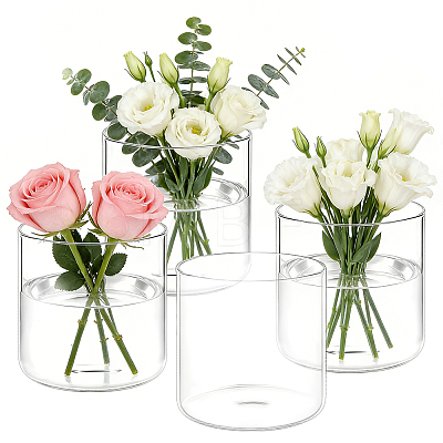 Column Glass Vase Ornaments AJEW-WH0696-770A-1