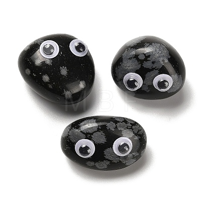 Natural Snowflake Obsidian Display Decorations G-H073-04C-1