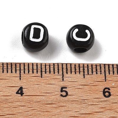 Opaque Acrylic Beads OACR-D282-01B-1