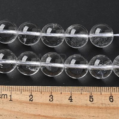 Natural Quartz Crystal Beads Strands G-D840-61-12mm-AA-1