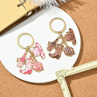 Cowboy Style Alloy Enamel Keychain KEYC-YW00148-01-1