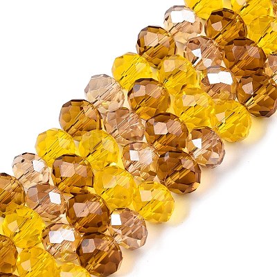 Transparent Glass Beads Strands GLAA-T023-09D-1