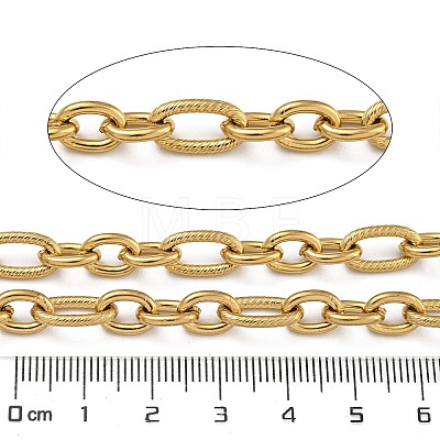 Ion Plating(IP) 304 Stainless Steel Oval Link Chains CHS-G038-05G-1