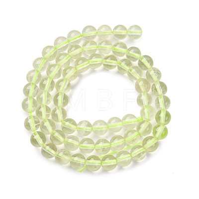 Natural Lemon Quartz(Heated) Beads Strands G-G286-A04-6mm-1