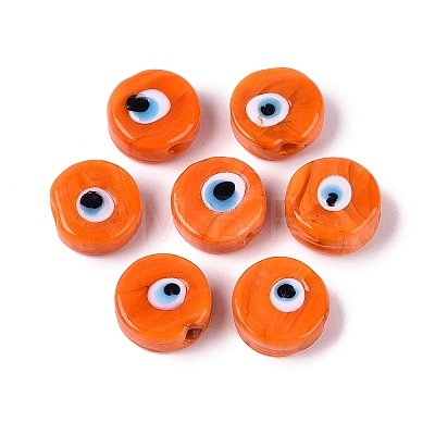Handmade Evil Eye Lampwork Beads LAMP-N040-01D-1