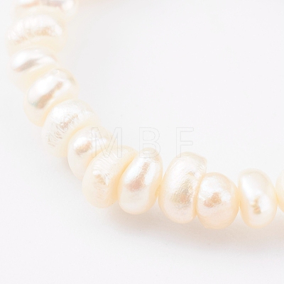 Natural Pearl Beaded Stretch Rings RJEW-JR00330-04-1