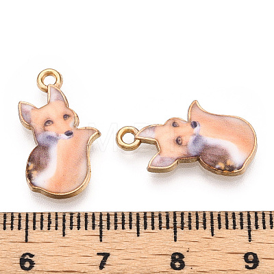 Painted Alloy Pendants PALLOY-P288-05G-07-1