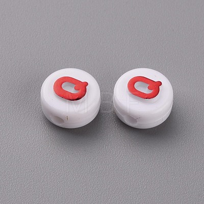 Opaque White Acrylic Beads MACR-N008-45A-1