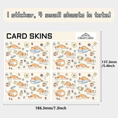 PVC Plastic Waterproof Card Stickers DIY-WH0432-143-1