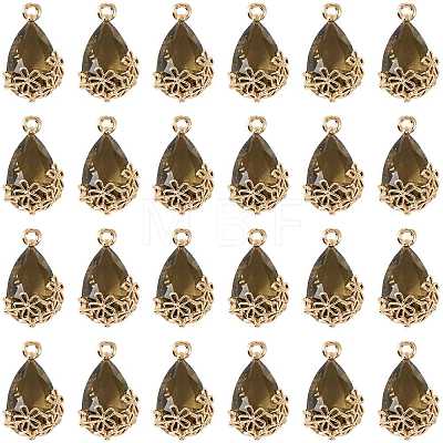 Transparent Glass Pendants GLAA-FZ0001-02F-1