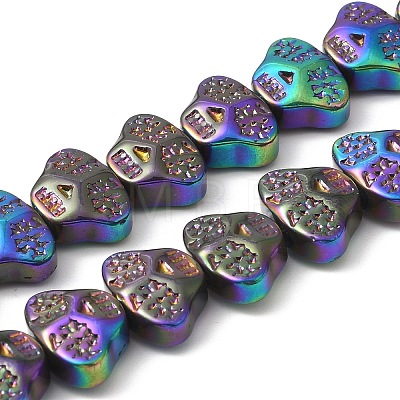 Electroplate Glass Beads Strands EGLA-F158-M-A-1