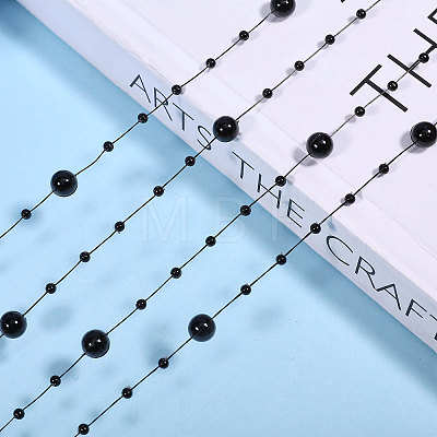 Plastic Imitation Pearl Beaded Chains KY-WH0051-25A-1