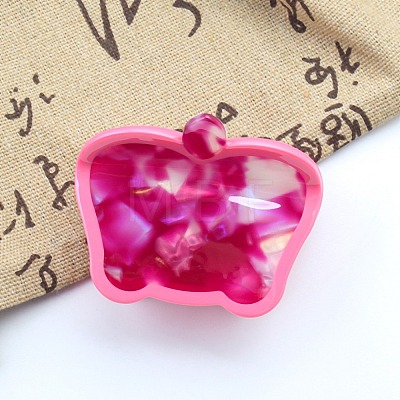 Apple Acetate Claw Hair Clips PW-WG20E2B-03-1