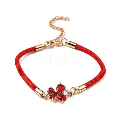 12Pcs 12 Colors Polyester Bracelets BJEW-P340-12D-G-1