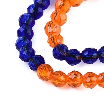 Transparent Glass Beads Strands GLAA-N074-01A-15-1