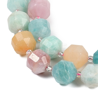 Natural Amazonite & Kunzite & Aventurine Beads Strands G-O201B-149H-1