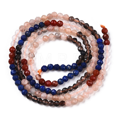 Natural Mixed Gemstone Beads Strands G-D080-A01-03-03-1