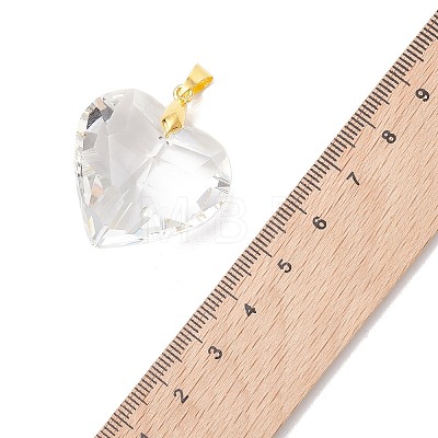 Transparent Glass Pendants PALLOY-JF05262-02-1