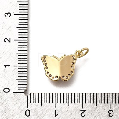 Brass Micro Pave Cubic Zirconia Pendants KK-Q043-03G-03-1