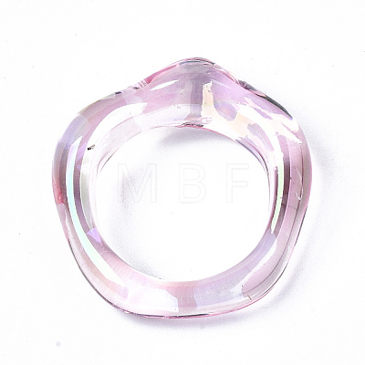 Transparent Resin Finger Rings X-RJEW-T013-001-E03-1