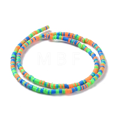 Handmade Polymer Clay Beads Strands CLAY-R089-3mm-008-1
