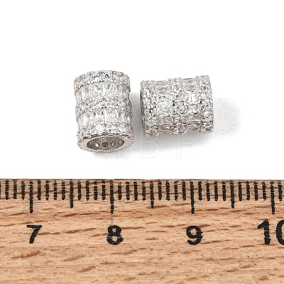 925 Sterling Silver Micro Pave Clear Cubic Zirconia Beads SE-CBAF1B2-16C-P-1