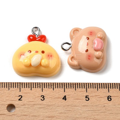 Opaque Resin Pendants RESI-P035-01P-1