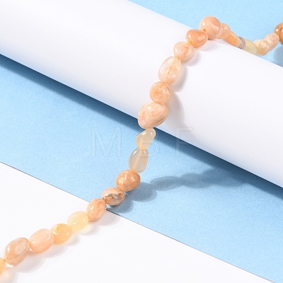 Natural Sunstone Beads Strands G-G018-18A-1