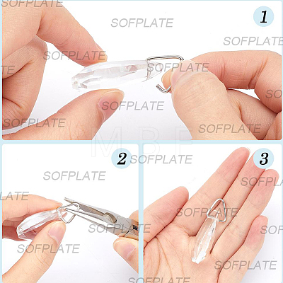 300Pcs 2 Colors Iron Triangle Linking Ring IFIN-SP0001-70-1