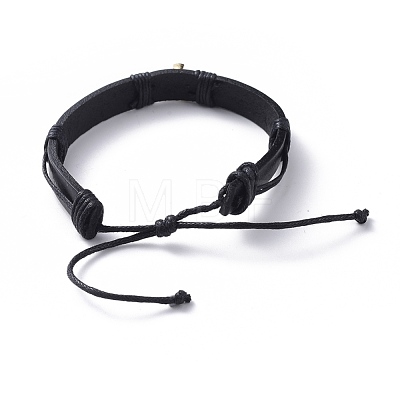 Unisex Adjustable Cord Bracelets BJEW-JB04702-02-1