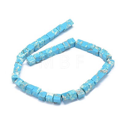Synthetic Imperial Jasper Beads Strands G-F636-01B-1