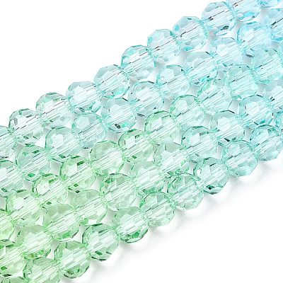 Transparent Glass Beads Strands X1-GLAA-E036-07R-1