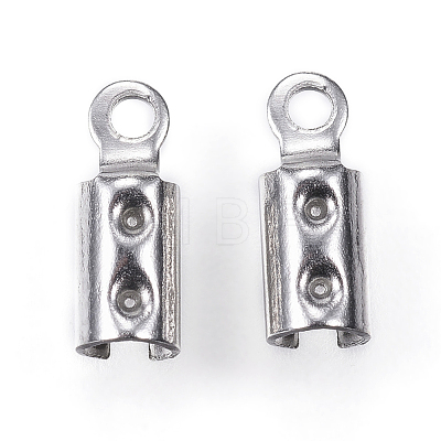 304 Stainless Steel Folding Crimp Ends X-STAS-P107-07P-1