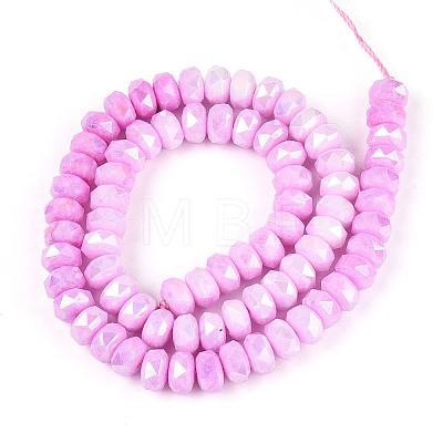 Anti-Tarnish Electroplate Glass Beads Strands LS-GLAA-T025-8mm-11G-1
