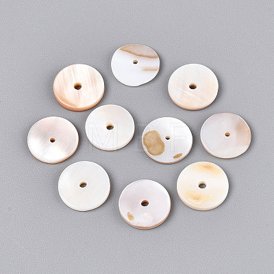 Natural Freshwater Shell Beads BSHE-T014-43B-1