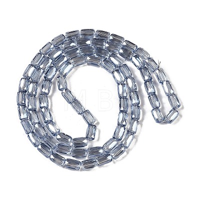 Electroplate Glass Beads Strands GLAA-Q101-02A-PL05-1