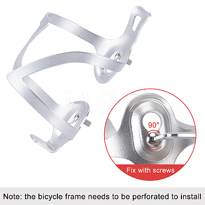 Aluminum Alloy Bicycle Drink Water Bottle Cup Holder Cage AJEW-WH0143-30A-1