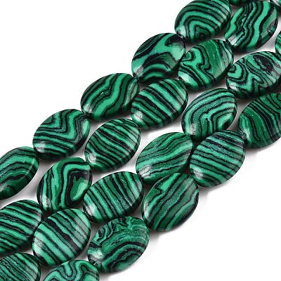 Synthetic Malachite Beads Strands G-M206-38-1