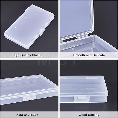 Transparent Plastic Bead Containers CON-BC0006-06C-1