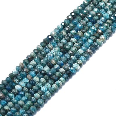Natural Apatite Beads Strands G-F715-101B-1